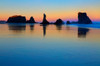 USA, Oregon, Bandon Sunset on beach sea stacks Credit as: Jean Carter / Jaynes Gallery Poster Print by Jaynes Gallery (24 x 18) # US38BJY1402