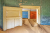 Africa, Namibia, Kolmanskop. Doorways and drifting sand in an abandoned diamond mining town. Poster Print by Jaynes Gallery - Item # VARPDDAF31BJY0265