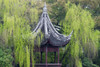 Pavilion with willow trees in Xiaolianzhuang Resort, Nanxun Ancient Town, Zhejiang Province, China Poster Print by Keren Su - Item # VARPDDAS07KSU2090