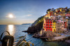 Europe, Italy, Riomaggiore Sunset on coastal town Credit as: Jim Nilsen / Jaynes Gallery Poster Print by Jaynes Gallery (24 x 18) # EU16BJY0505