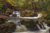 Rapids and autumn leaves along the Little Carp River in Porcupine Mountains Wilderness State Park Poster Print by Chuck Haney - Item # VARPDDUS23CHA0319
