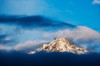 USA, Idaho Sawtooth Range mountain and clouds Credit as: Dennis Flaherty / Jaynes Gallery Poster Print by Jaynes Gallery (24 x 18) # US13BJY0035