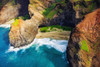 Honopu Arch and Honopu Beach on the Na Pali Coast, Coast Wilderness State Park, Kauai, Hawaii, USA. Poster Print by Russ Bishop - Item # VARPDDUS12RBS0521