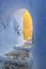 Europe, Greece, Santorini, Pyrgos Building passageway Credit as: Jim Nilsen / Jaynes Gallery Poster Print by Jaynes Gallery (18 x 24) # EU12BJY0066