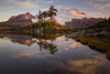 USA, Washington State Mt Baker reflects in Park Butte Lake Credit as: Jim Nilsen / Jaynes Gallery Poster Print by Jaynes Gallery (24 x 18) # US48BJY1121