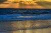 USA, New Jersey, Cape May National Seashore Sunset on seashore Credit as: Jay O'Brien / Jaynes Gallery Poster Print by Jaynes Gallery (24 x 18) # US31BJY0094