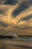 USA, New Jersey, Cape May National Seashore Sunset on ocean shore Credit as: Jay O'Brien / Jaynes Gallery Poster Print by Jaynes Gallery (18 x 24) # US31BJY0104