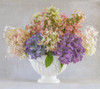 USA, Washington State, Seabeck Hydrangea flower arrangement in vase Credit as: Don Paulson / Jaynes Gallery Poster Print by Jaynes Gallery (24 x 18) # US48BJY1241