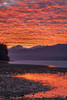 USA, Washington State, Seabeck Sunset on Hood Canal and Olympic Mountains Credit as: Don Paulson / Jaynes Gallery Poster Print by Jaynes Gallery (18 x 24) # US48BJY1326