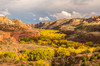 USA, Utah, Grand Staircase-Escalante National Monument Mountain rock formations in autumn Credit as: Cathy & Gordon Illg / Jaynes Gallery Poster Print by Jaynes Gallery (24 x 18) # US45BJY0778