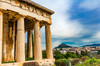 Ancient Temple of Hephaestus Columns Agora Marketplace, Athens, Greece Agora founded 6th Century BC Temple for God of craftsmanship, metalworking from 449 BC Poster Print by William Perry (24 x 18) # EU12WPE0102