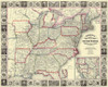 United States, USA Travellers Guide - 1852 Poster Print by Phelps Phelps # ZZUS0005