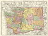 Washington - Rand McNally 1880 Poster Print by Rand McNally Rand McNally # WAZZ0019