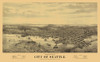 Seattle Washington - Glover 1878 Poster Print by Glover Glover # WASE0009