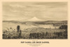 New Tacoma Mount Rainier Washington - Glover 1878 Poster Print by Glover Glover # WATA0004