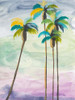 Four Palms No 2 Poster Print by Jan Weiss # W1096D