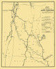 Boston to Burlington Proposed Railroad 1844 Poster Print by Bufford Bufford # VTZZ0028