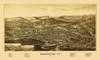 Bennington Vermont - Burleigh 1887 Poster Print by Burleigh Burleigh # VTBE0004