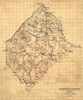 Rappahannock County Virginia - 1863 Poster Print by Unknown Unknown # VARA0004