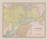 Richmond, Manchester  Virginia - Cram 1892 Poster Print by Cram Cram # VARI0002