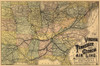 Virginia, Tennessee, Georgia Railroads - 1882 Poster Print by Unknown Unknown # VARW0001