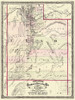 Utah - Cram 1875 Poster Print by Cram Cram # UTZZ0004