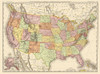 United States of America - Rand McNally 1897 Poster Print by Rand McNally Rand McNally # USZZ0050