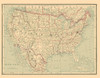 United States - Cram 1889 Poster Print by Cram Cram # USZZ0082