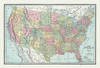 United States - Cram 1888 Poster Print by Cram Cram # USUS0004