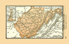 West Virginia - Alden 1886 Poster Print by Alden Alden # USWV0002