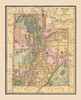 Utah, United States - Cram 1888 Poster Print by Cram Cram # USUT0001