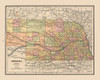 Nebraska - Cram 1888 Poster Print by Cram Cram # USNE0036