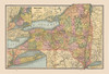 New York, United States - Cram 1888 Poster Print by Cram Cram # USNE0035