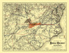 Norfolk and Cincinnati Railroad - Colton 1882 Poster Print by Colton Colton # USSE0003