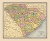 South Carolina, United States - Cram 1888 Poster Print by Cram Cram # USSC0001