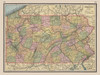 Pennsylvania - Johnson 1888 Poster Print by Johnson Johnson # USPE0006