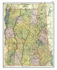 New Hampshire, Vermont - Johnson 1888 Poster Print by Johnson Johnson # USNH0002