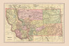 Montana - Cram 1892 Poster Print by Cram Cram # USMO0005