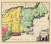 New England, United States - Homann 1759 Poster Print by Homann Homann # USNE0005