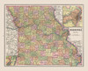 Missouri - Cram 1892 Poster Print by Cram Cram # USMI0025