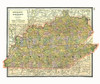 Kentucky, Tennessee - Johnson 1888 Poster Print by Johnson Johnson # USKE0003