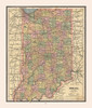 Indiana - Cram 1888 Poster Print by Cram Cram # USIN0012