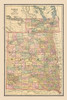 Dakota, United States - Cram 1888 Poster Print by Cram Cram # USDA0001