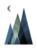 Scandi Blue Hunter Mountains 1 Poster Print by Urban Epiphany Urban Epiphany # UERC099A