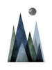 Scandi Blue Hunter Mountains 2 Poster Print by Urban Epiphany Urban Epiphany # UERC099B