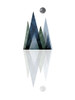 Scandi Blue Hunter Mountains 3 Poster Print by Urban Epiphany Urban Epiphany # UERC099C