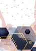 Navy Blush Geo 2 Poster Print by Urban Epiphany Urban Epiphany # UERC105B