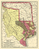 Texas - Cowperthwait and Mitchell 1846 Poster Print by Cowperthwait Cowperthwait # TXZZ0077