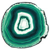 Agate Slice Green Poster Print by Urban Road Urban Road # UR11064C