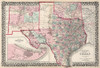 Texas Counties - Gamble 1876  Poster Print by Gamble Gamble # TXST0009